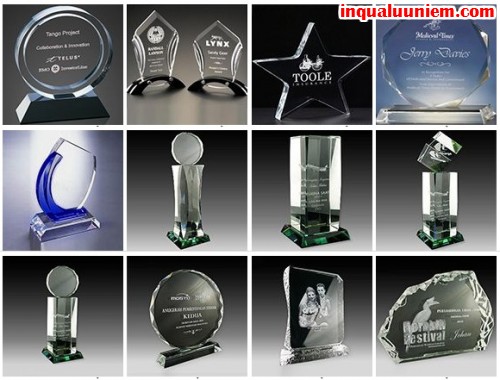 Các sản phẩm pha lê để bàn đa dạng tại Cty TNHH In Kỹ Thuật Số - Digital Printing